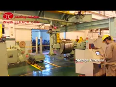 Customized Steel Coil Wrapping Line With Stacking System And Unloading System CE Certified