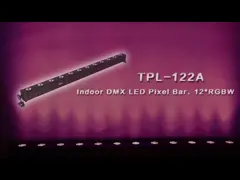 Thanh chiếu sáng sân khấu LED 24 * 0,5W chuyên nghiệp DMX RGB LED Đèn nhấp nháy Máy giặt tường