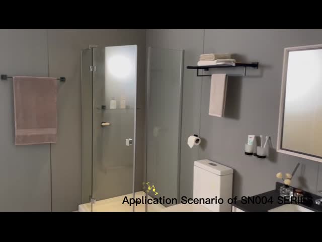 Отполированная Адвокатура полотенца Bathroom Matt устанавливает черный набор 11 аксессуара ванны части видео