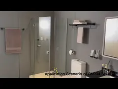 Отполированная Адвокатура полотенца Bathroom Matt устанавливает черный набор 11 аксессуара ванны части video