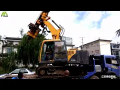 Foundation 10m Depth 220KN Mini Excavator Pile Driver Small Piling Rig 34.3mpa