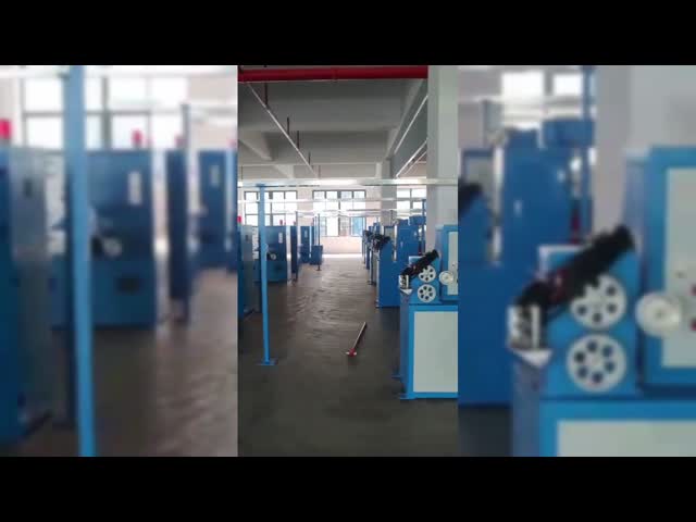 Indoor and outdoor FTTH drop cable extrusion line