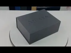 Clothes Magnet Folding Box With Ribbons , Foldable Holiday Gift Box Packaging