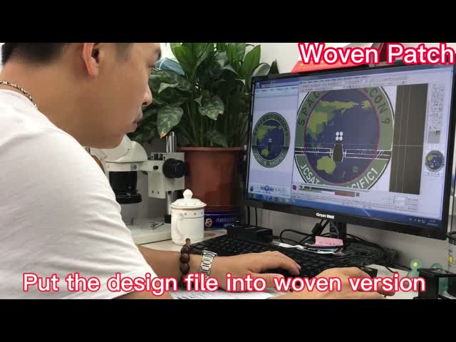 Полиэстер продевает нитку сплетенную собаку имя латает с именем на задней стороне видео