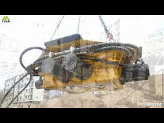 Hydraulic Concrete Pile Breaker Excavator Attachment Wall Concrete Cutting Machine