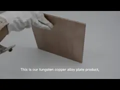 Arc Erosion Resistance Tungsten Copper Alloy Block With Density Of 14.1 - 17.0g/Cm3