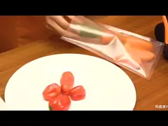 100PCS OEM SGS Вакуумные пакеты Белая машина для упаковки пищевых продуктов video