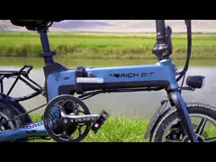 Богатый сдержанный велосипед топ-619 e складывая мини электрическую рамку велосипеда 250w интегрированную 10Ah video