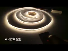 DC 24V 840LED/M LED Внутреннее освещение Гибкое Сверхяркое COB RGB LED Стриповое освещение Smart Strip Light video