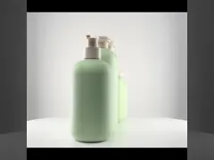 300 мл индивидуальная Flip Top Cap Круглая лосьон для плеча шампунь гель PET бутылка video