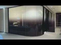 Высокопрозрачная электронная PDLC умное стекло переключаемая самоклеящаяся пленка для офиса video