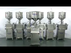 Вертикальная машина завалки затира поршеня Semi автоматическая, антиржавейная жидкостная машина заполнителя video