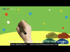 Повторно использованная настила поверхностная MSDS зерен EPDM SBR аттестация резинового video