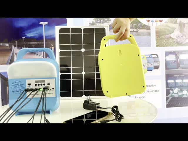 20W / 6V mini sistema de iluminação de iluminação solar da C.C. Kit With Rechargeable Lithium Battery