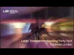 шатры свадьбы длины 12M роскошные делают шатры водостойким партии ясной рамки крыши PVC на открытом воздухе video