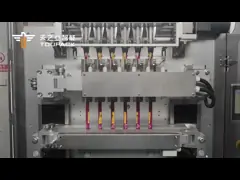 Automatic 20g 40g 80g multilane sports drink mix stick pack powder filling machine 4 lines powder packing stick machine