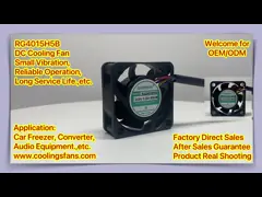 Пластиковый охлаждающий вентилятор 40x40x15mm DC рамки 4015 7000 - скорость 11000RPM video