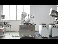 Semi автоматическое прочное машины завалки 5-250ml трубки многофункциональное video