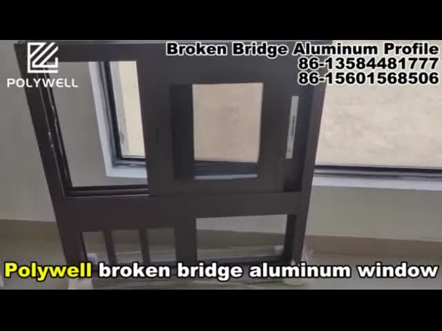 Окно стекла скольжения Windows жилой алюминиевой складчатости Bi вертикальное для балкона видео