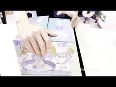 Сгустите естественный младенца Flushable вода обтирает без алкоголя крепко пластикового для очищать video