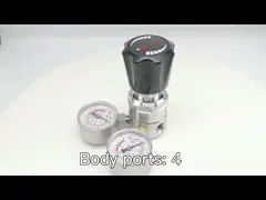 Высокий регулятор давления газа давления 25MPA для токсического газа лаборатории въедливого video