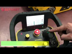 Автоматизированный управляемый робот литиевой батареи с колесом Меканум video