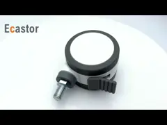 Проступи PU сейфа шарнирного соединения 3 дюймов колеса рицинуса больничной койки мягкой медицинские video