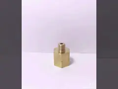CNC Threaded Brass Pipe Fitting FNPT X MNPT 3/8 X 3/8 Size video