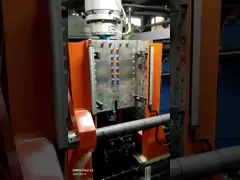 Машина 50 до 200Л прессформы дуновения Джерри может для пластикового химического бочонка video