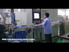 Штранг-прессование кабельной проводки стекловолокна делая машину 100m/min 10N-100N video