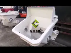 Насос Zoomlion легированной стали конкретный разделяет хоппер тележки конкретного смесителя video