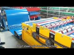 Подгонянный PLC панелей крыши продукции формировать машину video