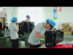 Очиститель 220V 50Hz воздуха фильтра Hepa углерода УЛЬТРАФИОЛЕТОВЫЙ для любимцев запаха пыли video