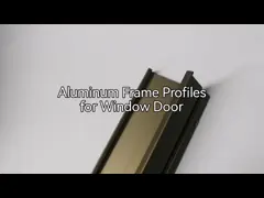 Champagne Electrophoresis Anodized Aluminum Profiles For Glass Doors