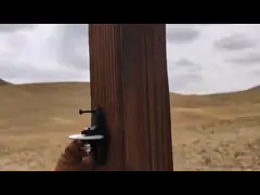 Гальванизированный изолятор загородки Pinlock стального столба 3 путей электрический с отверстием 3 14mm video