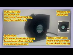 9733 шарикоподшипник рамки вентилятора 97x94x33mm воздуходувки DC 8200RPM черный пластиковый video