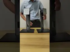 80/80/80/80 View Angels Industrial Panel Mount Monitor with Ac Power Adapter and USB/RS232 Port Touch Interface