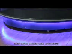 Commercial Multideck Round Island Display Chiller For Supermarket Fruit Vegetables video