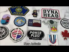 Words Design Custom Logo Embroidery Patches PMS Colors Reusable Stainable video