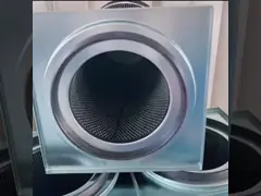 Фильтр Hepa патрона воздушного фильтра активированного угля доказательства 0.5um пыли противобактериологический video