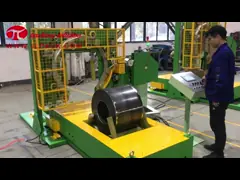 Машина упаковки 1200MM катушки металла скорости кольца 3.5KW 70r/Min по вертикали OD video