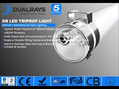 Свет половой доскы СИД света IP69K IK06/IK10 доказательства DUALRAYS Tri для освещения фермы video