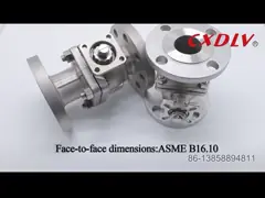 DIN 두 배는 패드 손잡이 액추에이터를 가진 공 벨브 ISO5211 플랜지를 붙였습니다