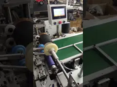 Semi автоматическая круглая коробка делая машину для коробок красного вина video