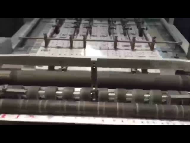 Автоматическая бумажная обрабатывая машина соответствовать карт книги машинного оборудования видео