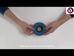 Голубой стальной полируя дюйм 125mm диска 5 щитка Zirconia 60 песчинок video