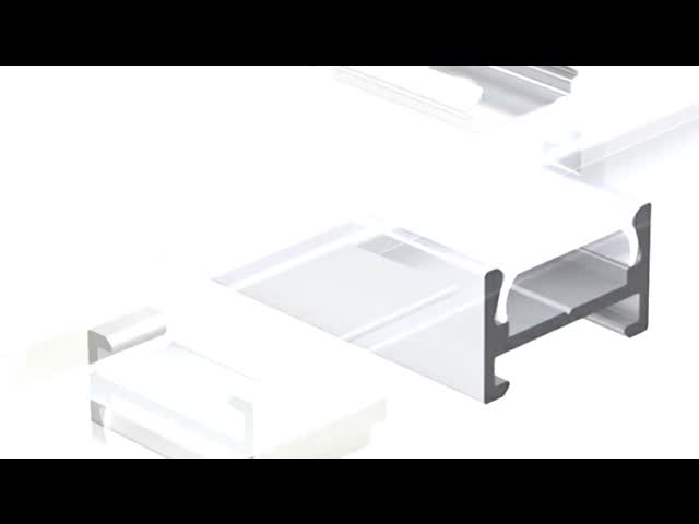 Silver LED Strip Aluminium Extrusions For LED Lighting Alloy 6063 Material