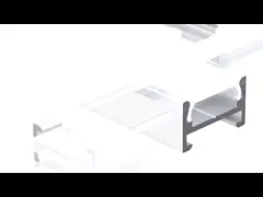 Штранг-прессования серебряной прокладки СИД алюминиевые для материала сплава освещения 6063 СИД video