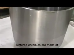 Подгонянные тигля вольфрама частей печи вакуума чистые 99,95% спеченных video