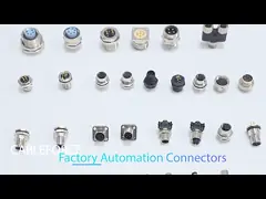 3 лицевая сторона кругового соединителя кода M12 Pin a прикрепляя PCB контактирует PG9 video